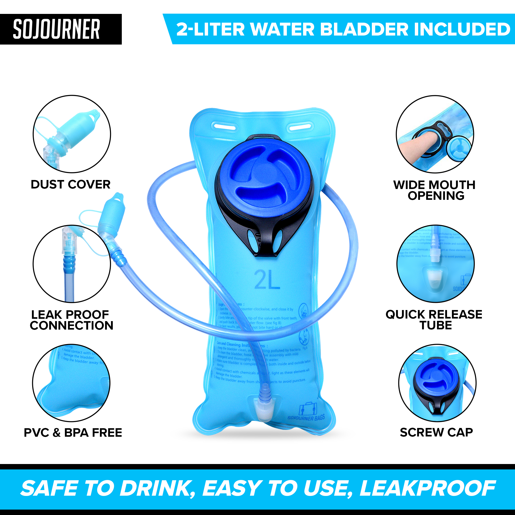 SoJourner All-Day Hydration Backpack – Built to Move (Medium)