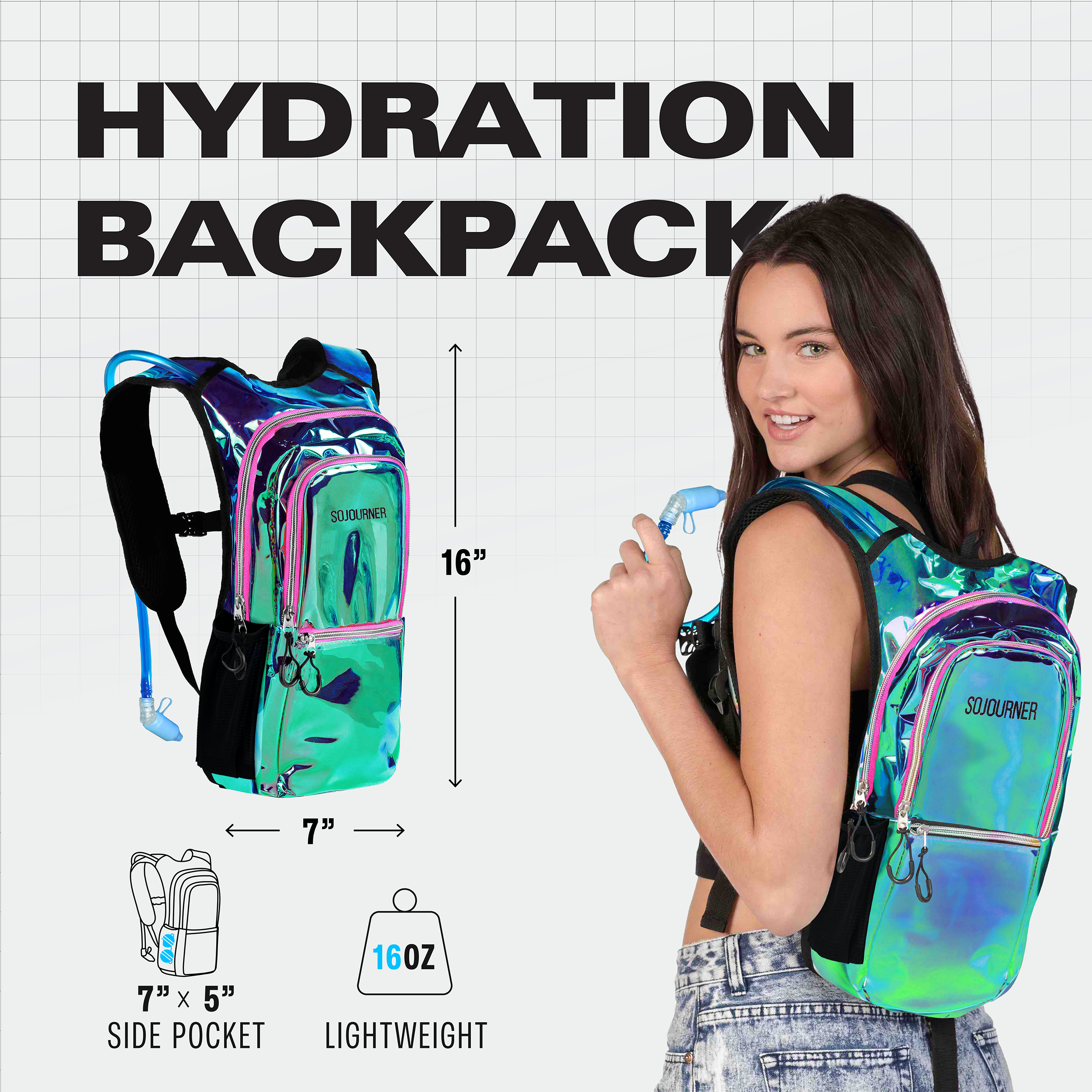 SoJourner All-Day Hydration Backpack – Built to Move (Medium)
