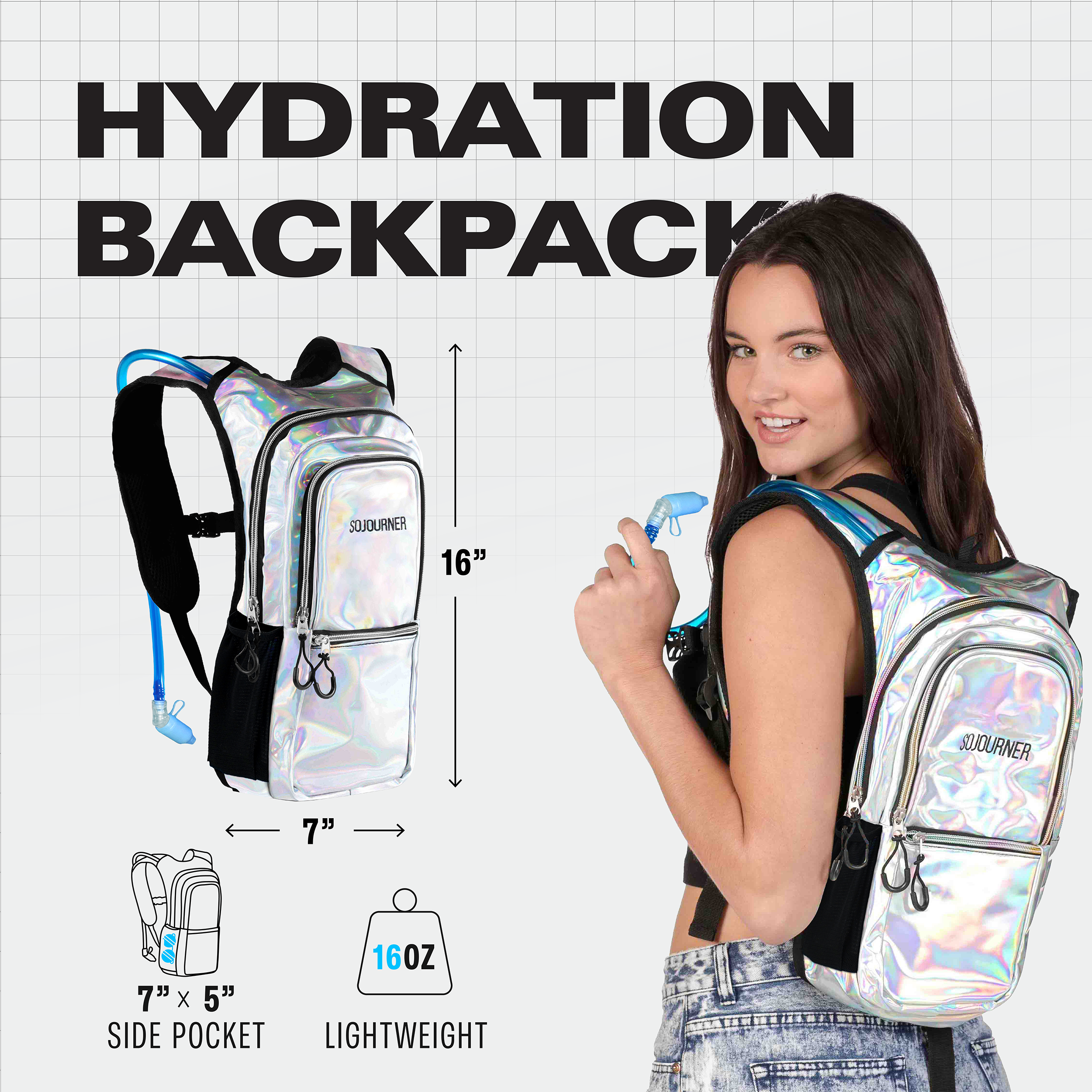 SoJourner All-Day Hydration Backpack – Built to Move (Medium)