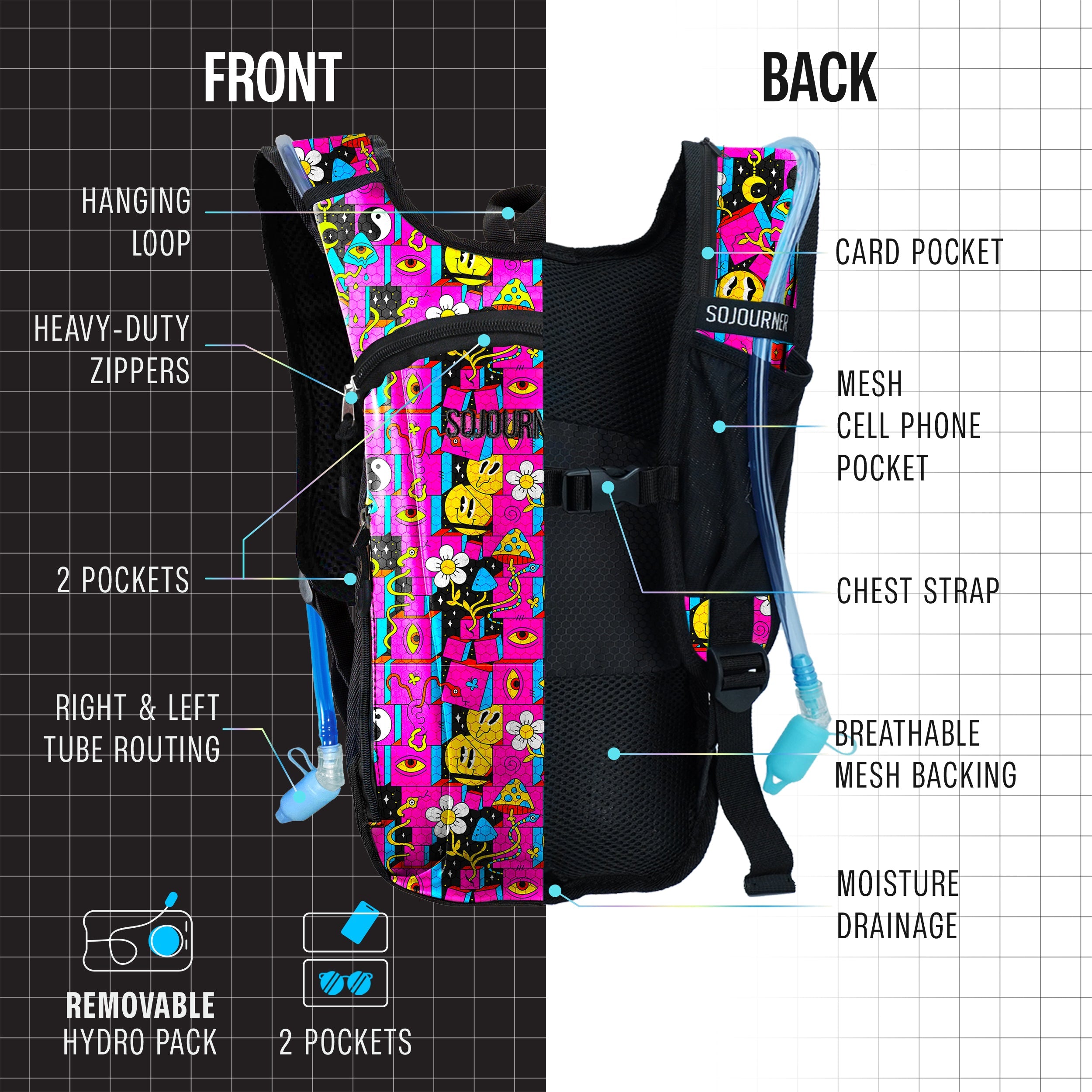 SoJourner All-Day Hydration Backpack – Built to Move (Small)