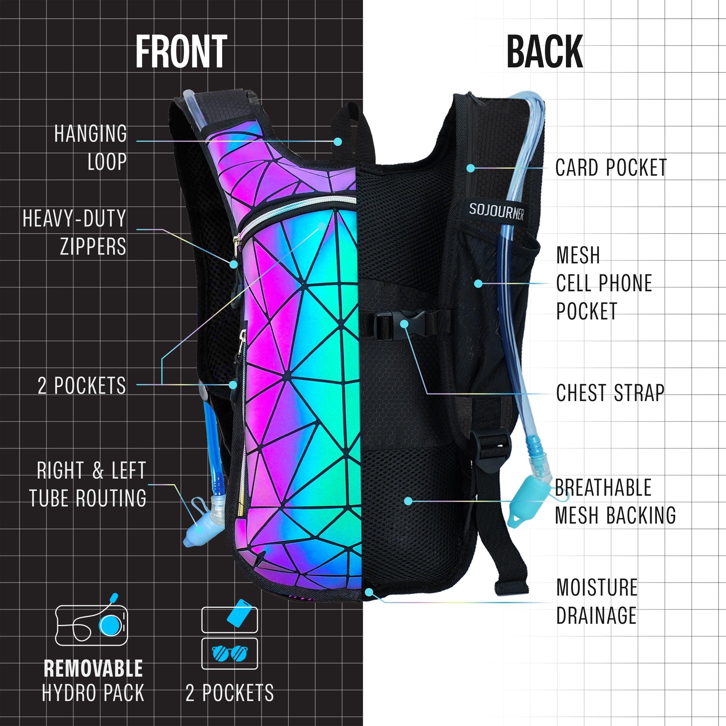 SoJourner All-Day Hydration Backpack – Built to Move (Small)