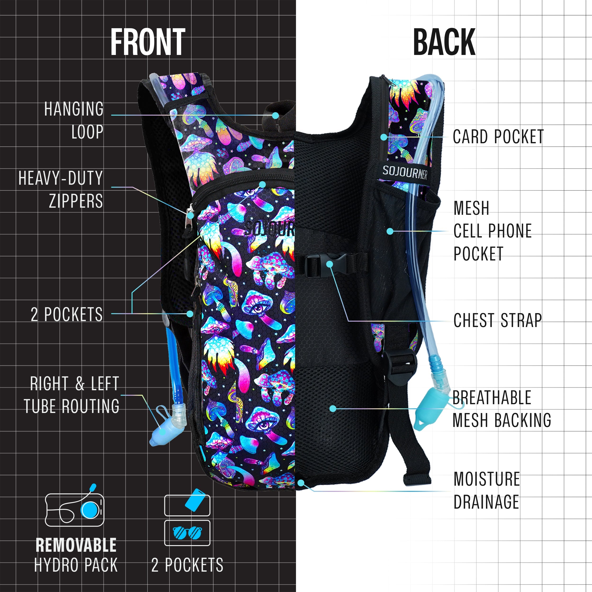 SoJourner All-Day Hydration Backpack – Built to Move (Small)