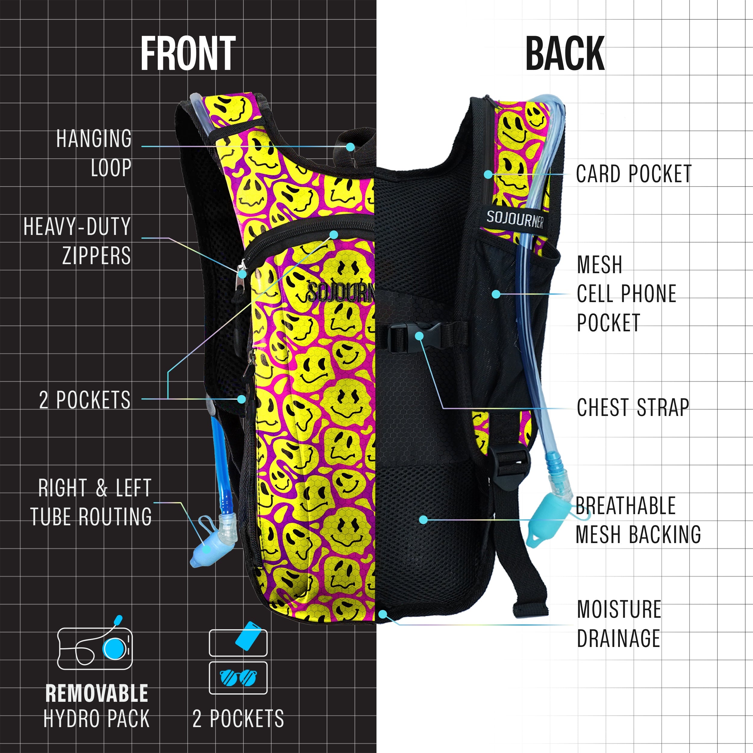 SoJourner All-Day Hydration Backpack – Built to Move (Small)