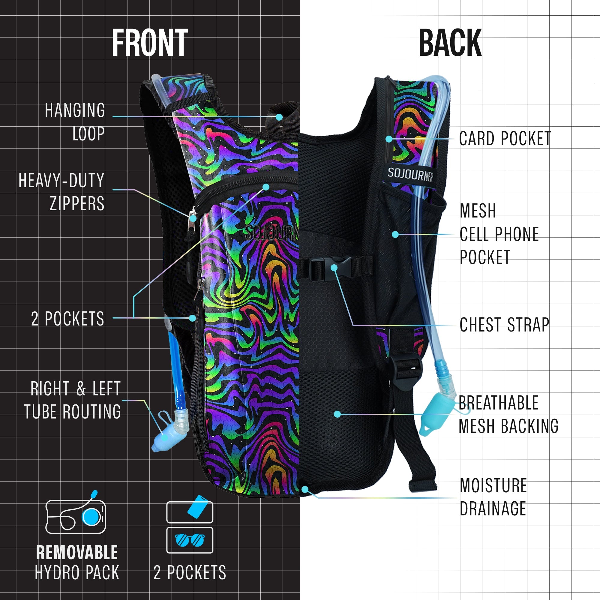 SoJourner All-Day Hydration Backpack – Built to Move (Small)