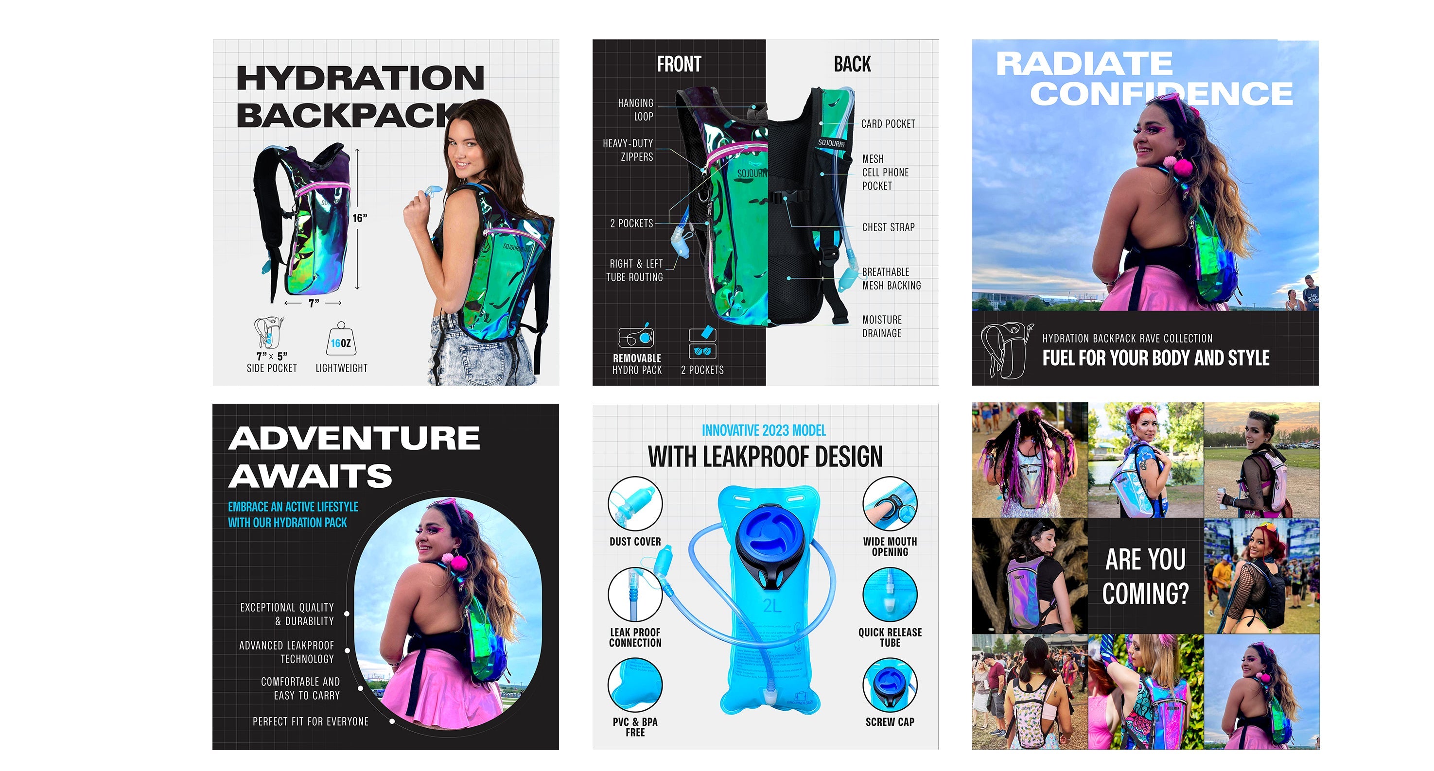 SoJourner All-Day Hydration Backpack – Built to Move (Small)