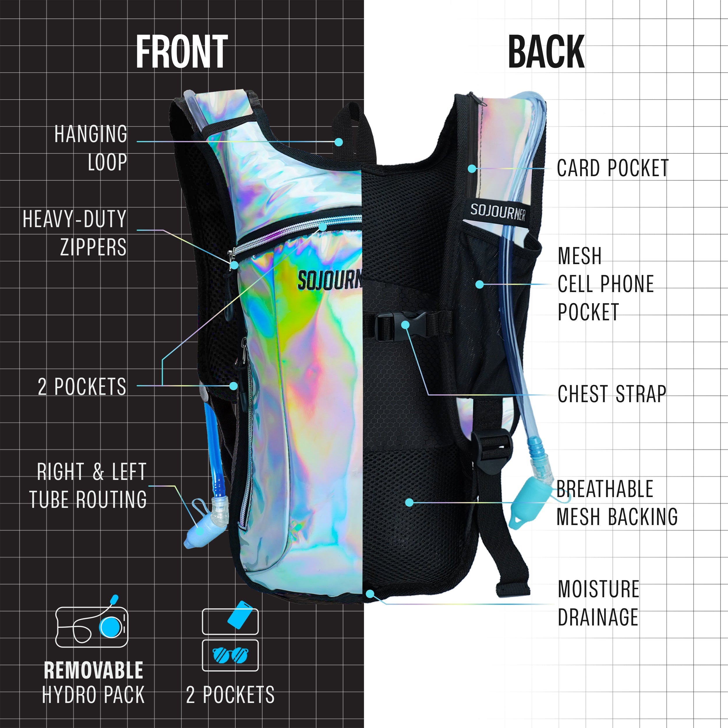 SoJourner All-Day Hydration Backpack – Built to Move (Small)
