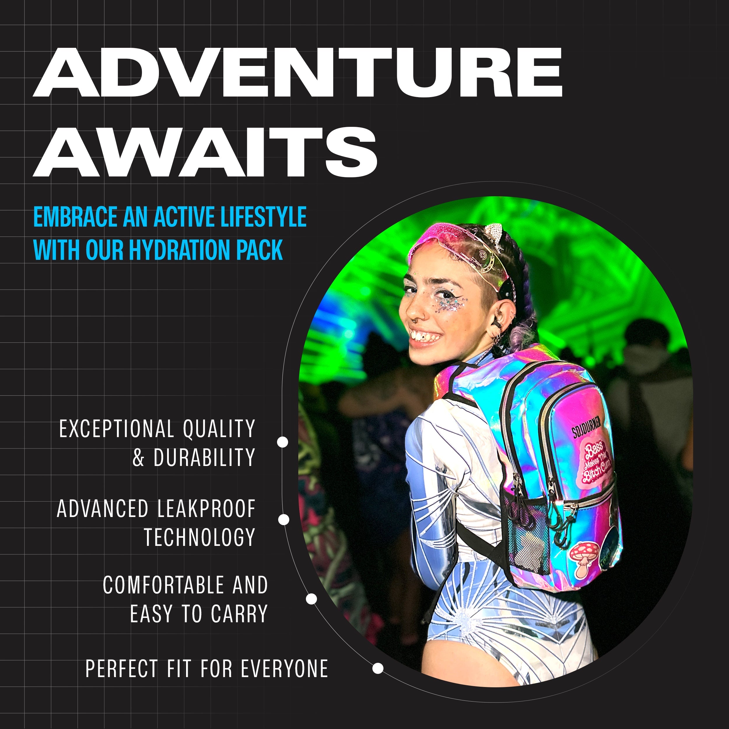 SoJourner All-Day Hydration Backpack – Built to Move (Medium)