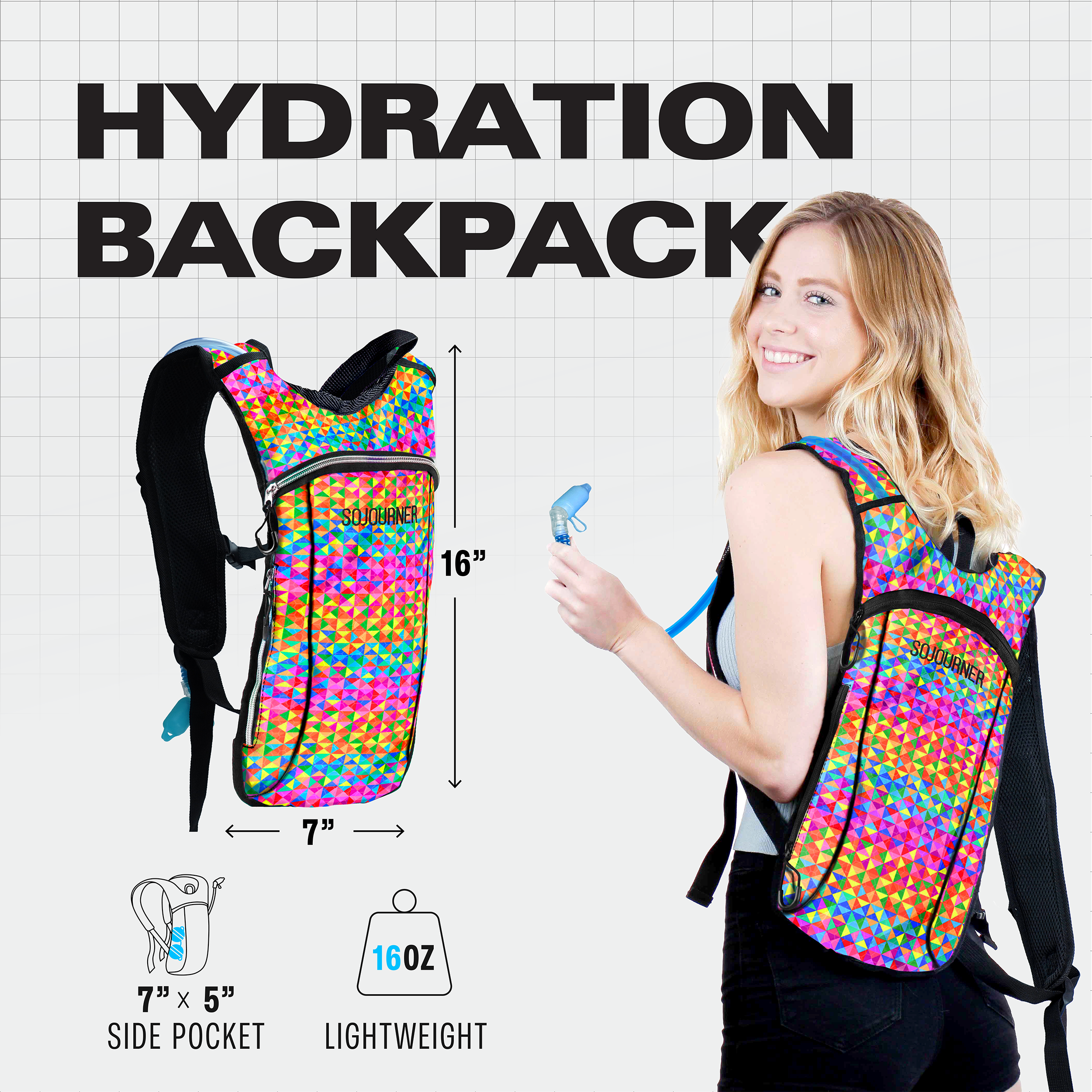 SoJourner All-Day Hydration Backpack – Built to Move (Small)