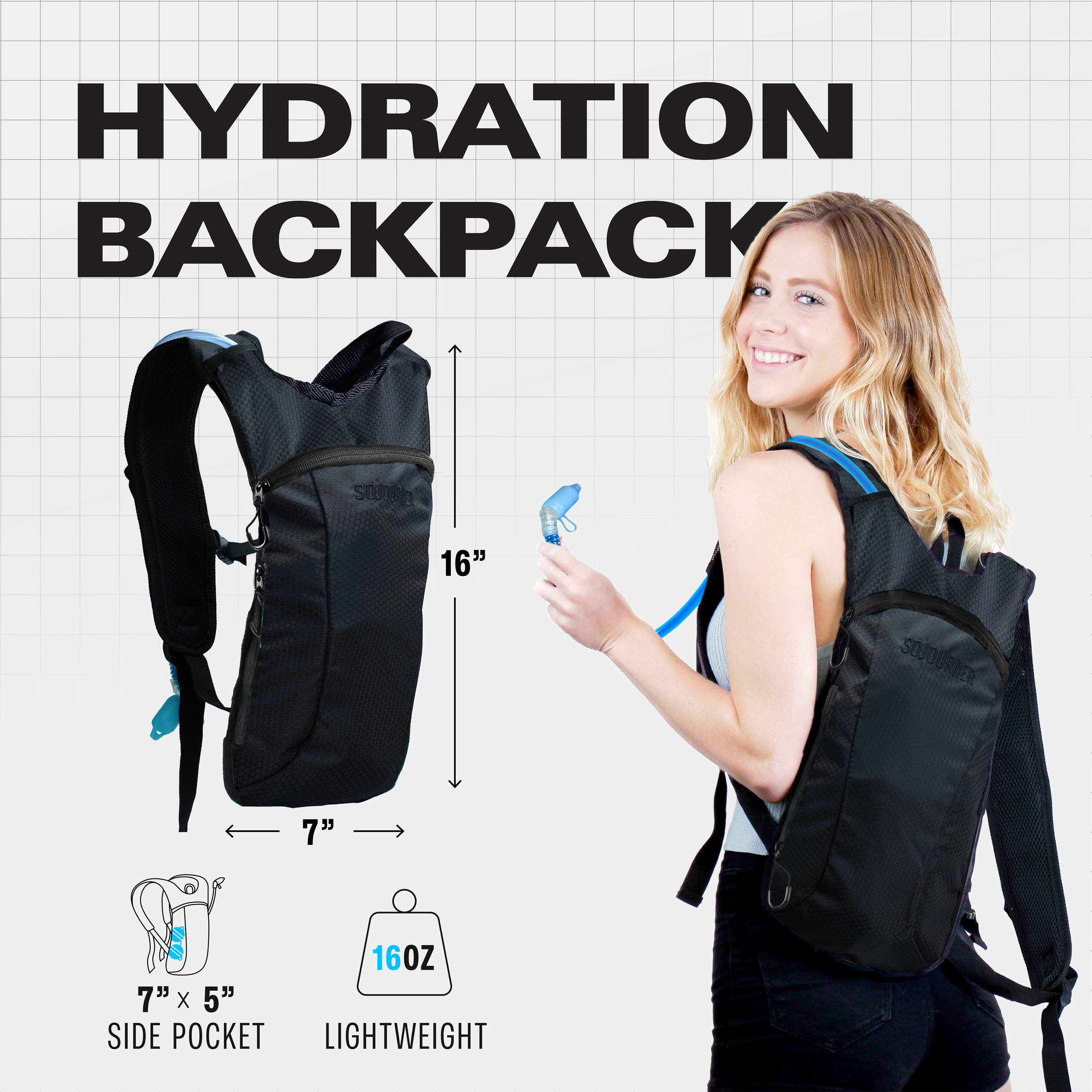 SoJourner All-Day Hydration Backpack – Built to Move (Small)